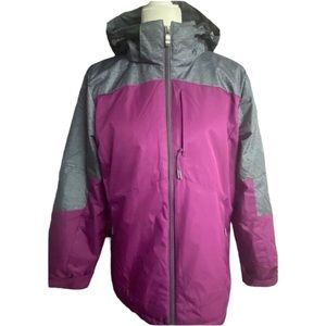 ZeroXposur Cecilia Quilted Insulated Hooded Sugar Plum Coat Jacket Size Large